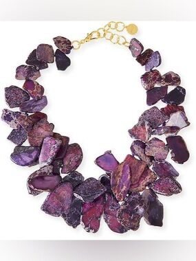 Nest Jewelry Chunky Violet Jasper Necklace